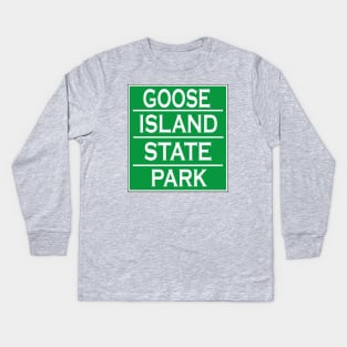 GOOSE ISLAND STATE PARK Kids Long Sleeve T-Shirt